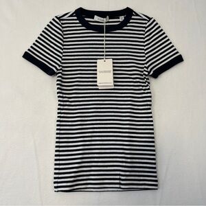 Doen vivi tee Nantucket navy stripes size xxs nwt